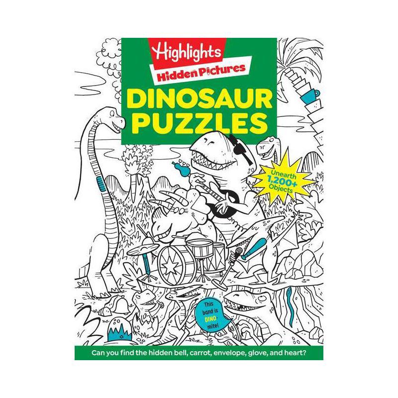 slide 1 of 1, Penguin Publishing Dinosaur Puzzles - by Highlights (Paperback), 1 ct