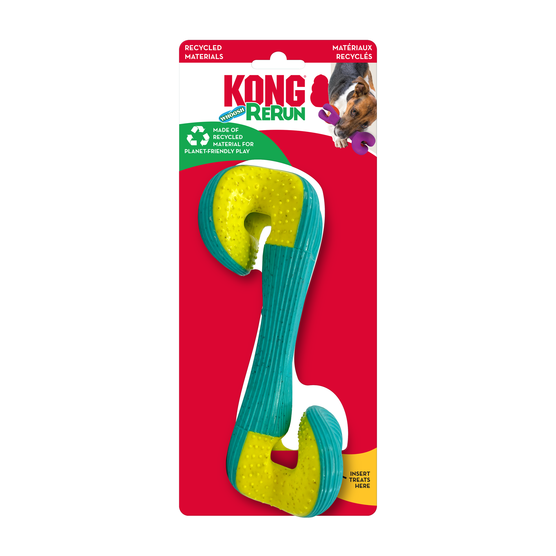 slide 3 of 3, KONG Rerun Whoosh Bone Assorted Md/Lg, 1 ct