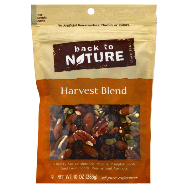 slide 1 of 1, Back to Nature Harvest Blend Seeds and Nuts, 10 oz