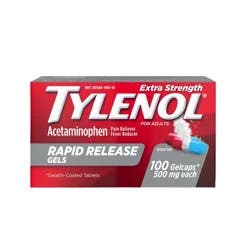 Tylenol Extra Strength Rapid Release Pain Reliever & Fever Reducer Gelcaps - Acetaminophen - 100ct