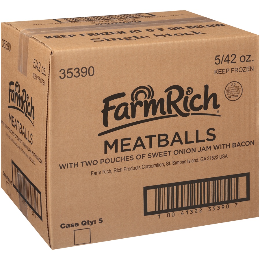 slide 2 of 8, Farm Rich Meatballs With Jam, 42 oz