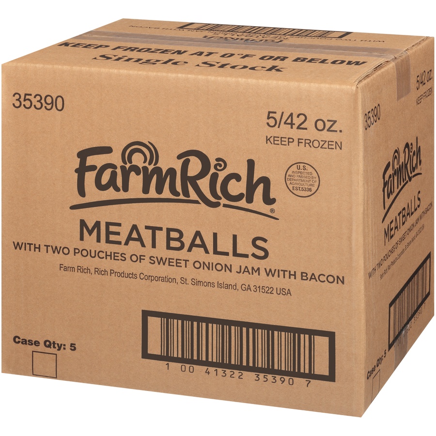 slide 3 of 8, Farm Rich Meatballs With Jam, 42 oz
