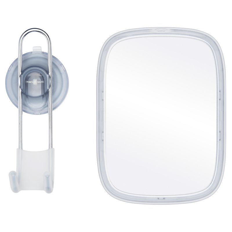 slide 4 of 12, Suction Fogless Mirror White - OXO Softworks, 1 ct