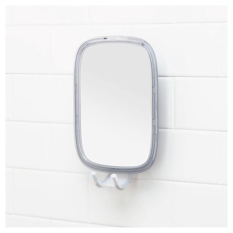slide 1 of 12, Suction Fogless Mirror White - OXO Softworks, 1 ct