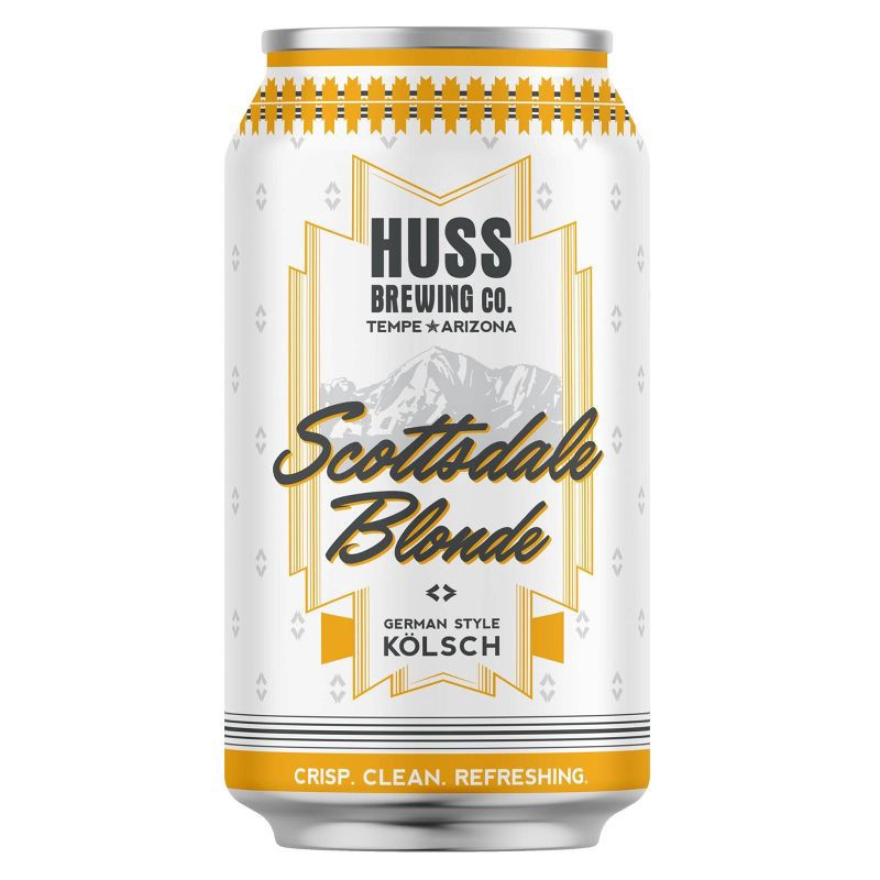 slide 2 of 5, Huss Brewing Co. Huss Scottsdale Blonde Kolsch Beer - 6pk/12 fl oz Cans, 6 ct; 12 fl oz