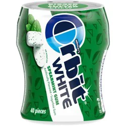 Orbit White Spearmint Sugar Free Spearmint Gum - 40ct