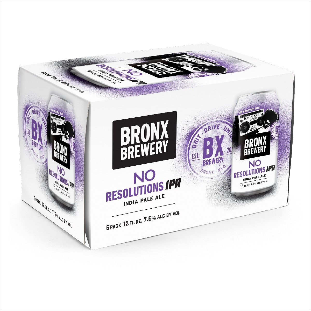 slide 1 of 1, Bronx Brewery Bronx No Resolutions IPA Beer - 6pk/12 fl oz Cans, 6 ct; 12 fl oz