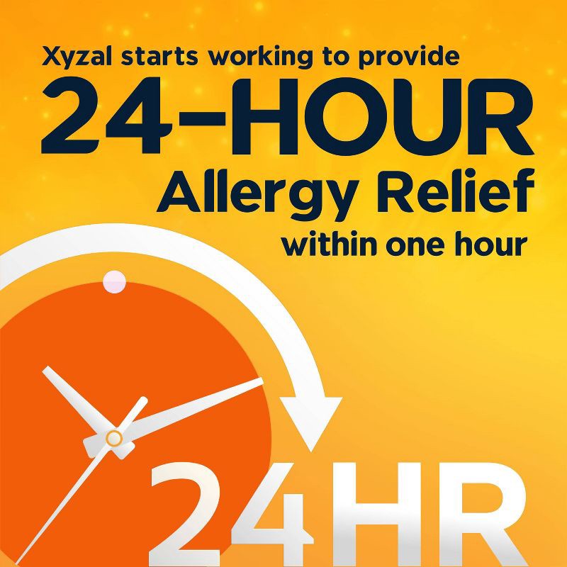 slide 4 of 8, Xyzal Allergy Relief Tablets - Levocetirizine Dihydrochloride - 35ct, 35 ct