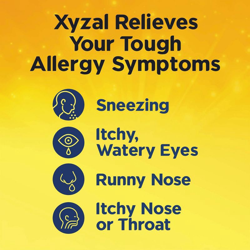 slide 6 of 8, Xyzal Allergy Relief Tablets - Levocetirizine Dihydrochloride - 35ct, 35 ct