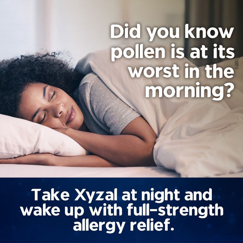 slide 7 of 11, Xyzal Allergy Relief Medicine Tablets - Levocetirizine Dihydrochloride - 35ct, 35 ct