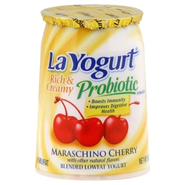 slide 1 of 1, La Yogurt Rich & Creamy Maraschino Cherry, 6 oz