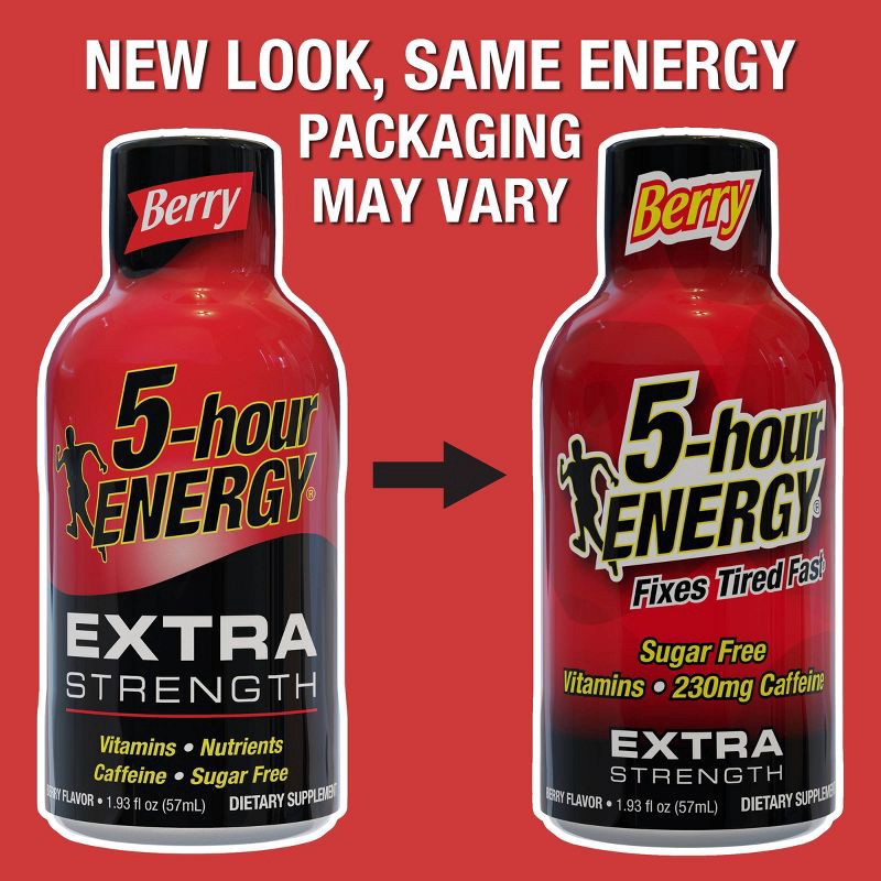 slide 6 of 8, 5 Hour Energy Extra Strength Shot - Berry - 10pk, 10 ct