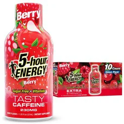5 Hour Energy Shot Extra Strength Shot - Berry - 1.93 fl oz/10pk