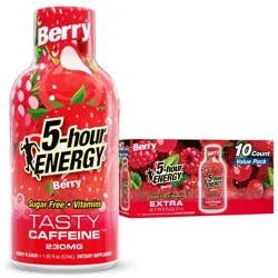 5 Hour Energy Shot Extra Strength Shot - Berry - 1.93 fl oz/10pk