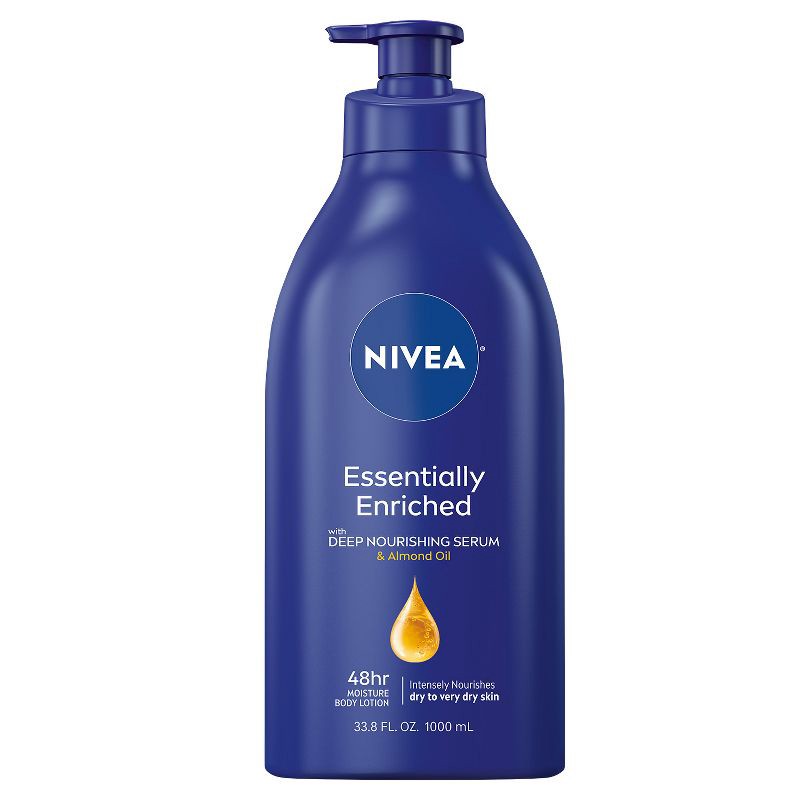 slide 1 of 7, NIVEA Essentially Enriched Body Lotion for Dry Skin Scented - 33.8 fl oz, 33.8 fl oz