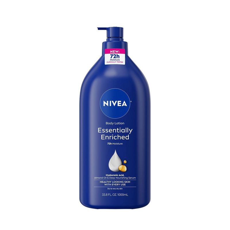 slide 1 of 11, NIVEA Essentially Enriched Body Lotion for Dry Skin Scented - 33.8 fl oz, 33.8 fl oz