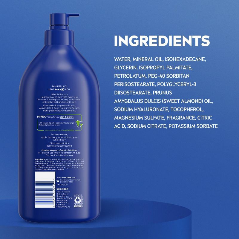 slide 10 of 11, NIVEA Essentially Enriched Body Lotion for Dry Skin Scented - 33.8 fl oz, 33.8 fl oz