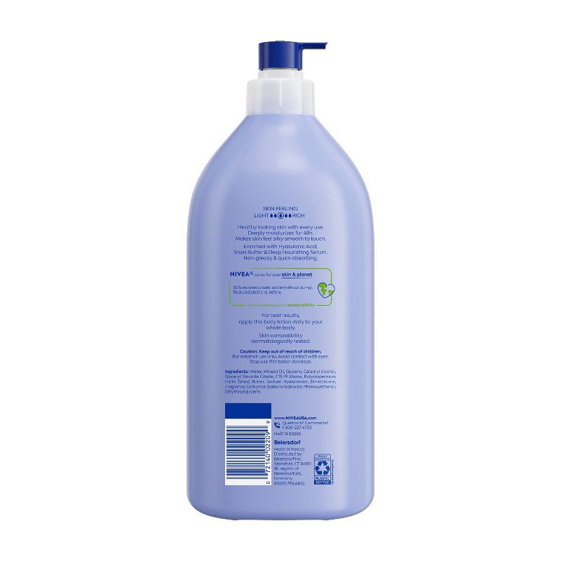 slide 2 of 11, NIVEA Shea Nourish Dry Skin Body Lotion with Shea Butter - 33.8 fl oz, 33.8 fl oz