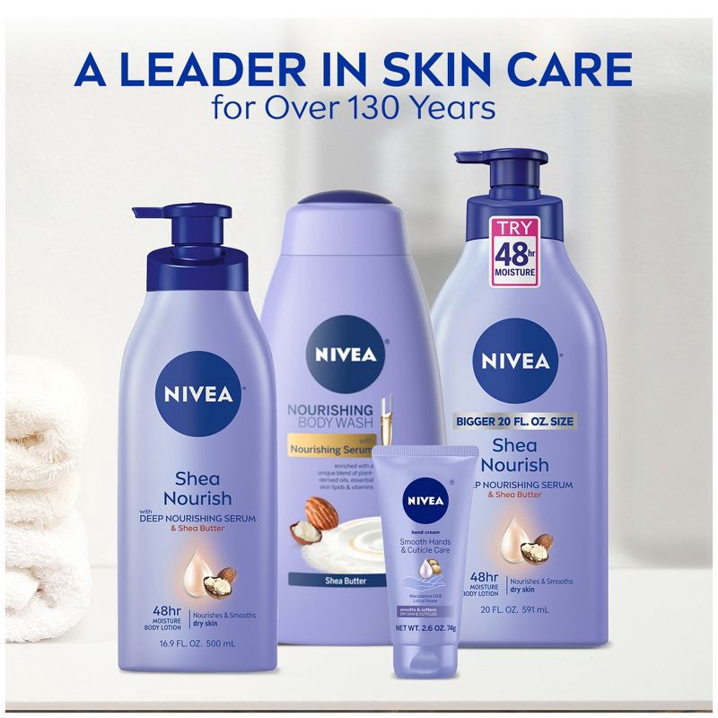 slide 7 of 11, NIVEA Shea Nourish Dry Skin Body Lotion with Shea Butter - 33.8 fl oz, 33.8 fl oz