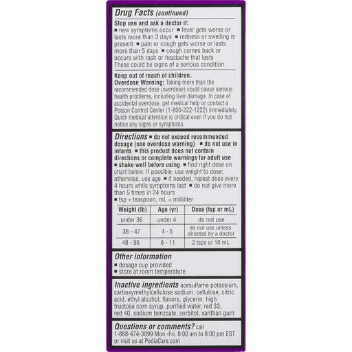 slide 17 of 18, PediaCare Cough & Runny Nose 4 oz, 4 oz