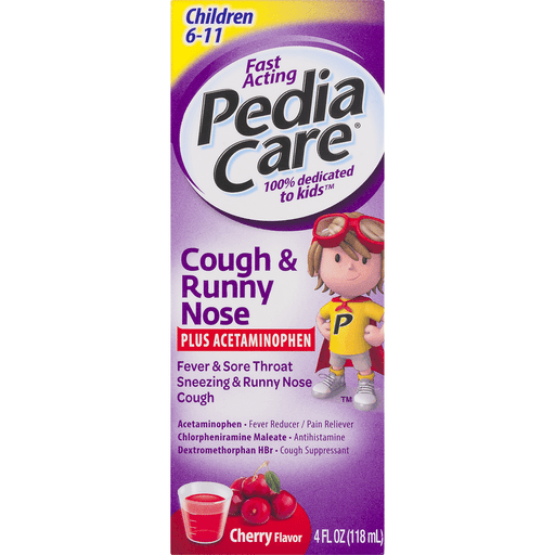 slide 4 of 18, PediaCare Cough & Runny Nose 4 oz, 4 oz