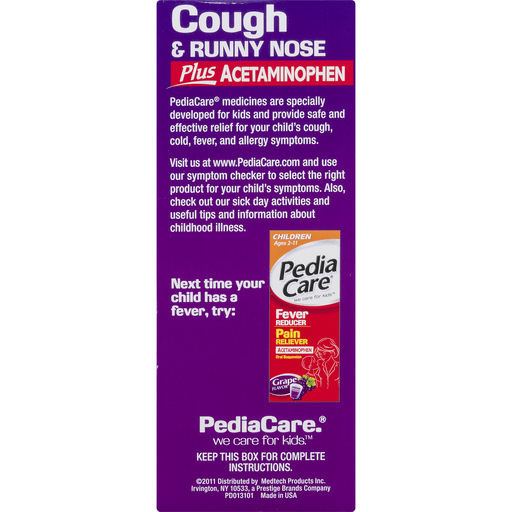 slide 11 of 18, PediaCare Cough & Runny Nose 4 oz, 4 oz