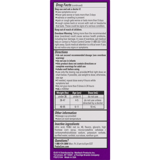 slide 18 of 18, PediaCare Cough & Runny Nose 4 oz, 4 oz