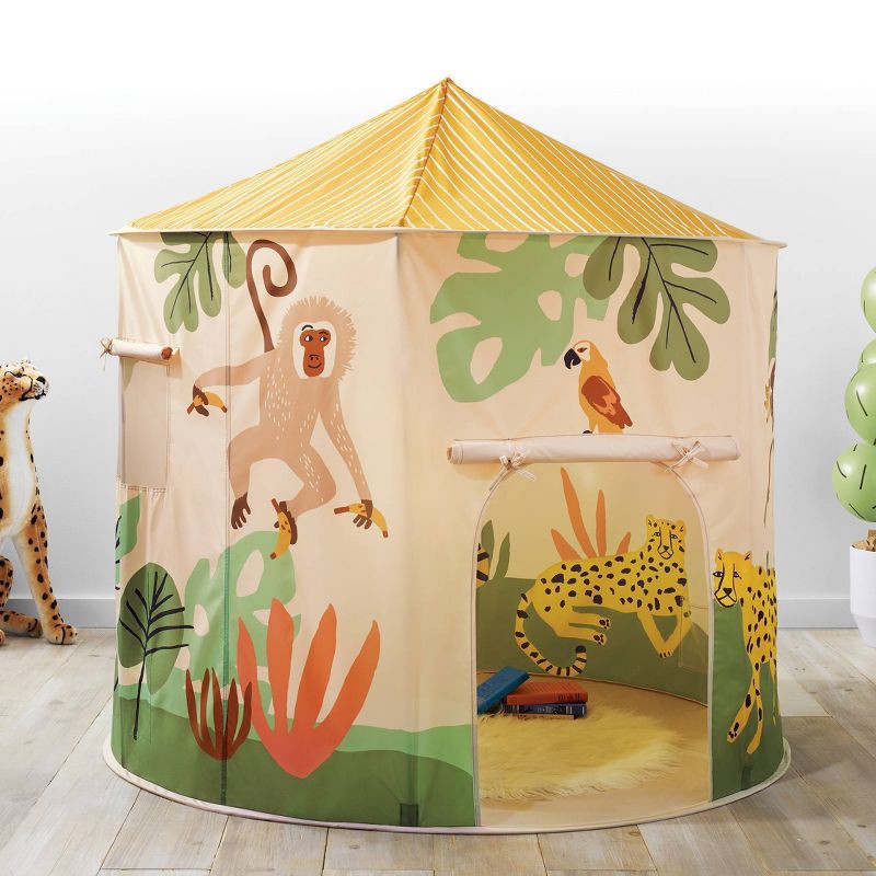 slide 4 of 6, 3' Faux Fur Round Kids' Rug White - Pillowfort™, 1 ct