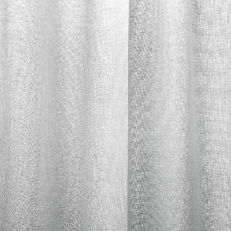 slide 4 of 4, 54"x84" Light Filtering Stitched Edge Curtain Panel Cream - Threshold™: Modern Indoor Rod Pocket, 1 ct