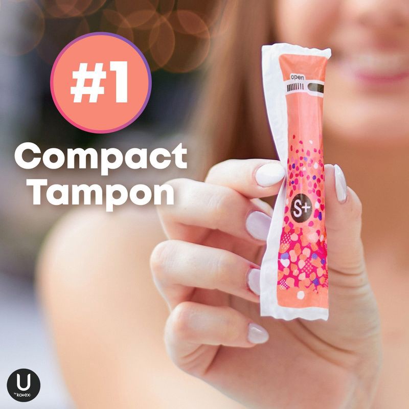 slide 5 of 18, U by Kotex Click Compact Unscented Tampons - Super Plus - 32ct, 32 ct