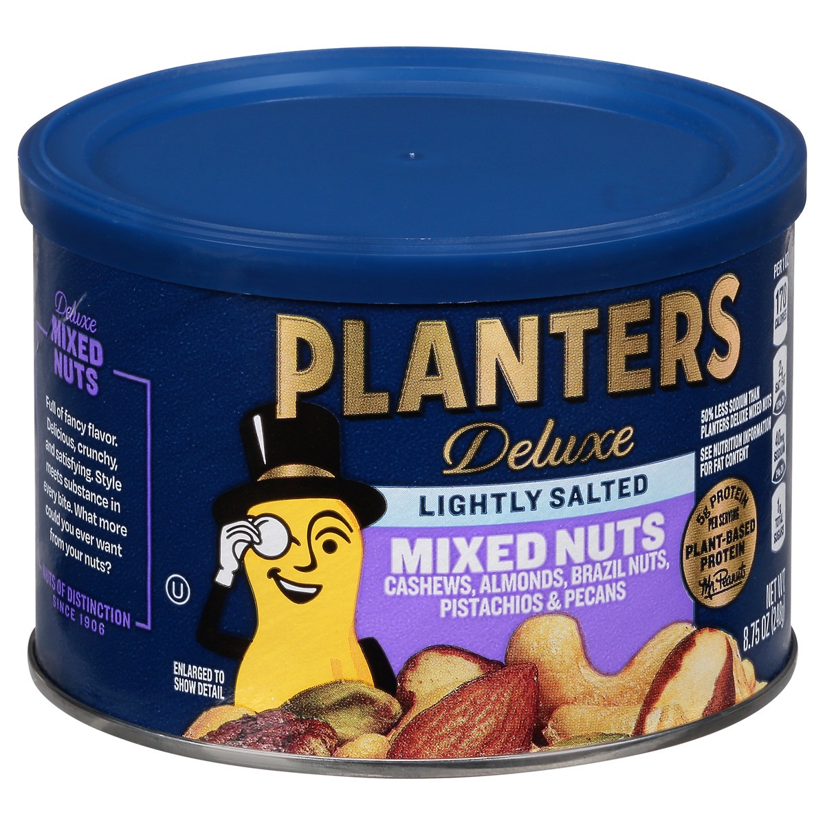 slide 9 of 11, Planters Deluxe Lightly Salted Mixed Nuts 8.75 oz Can, 8.75 oz