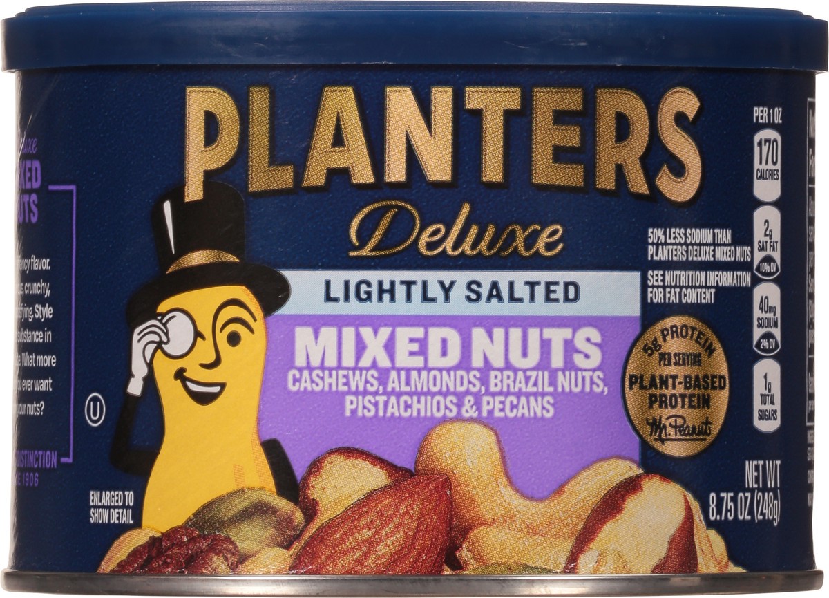 slide 10 of 11, Planters Deluxe Lightly Salted Mixed Nuts 8.75 oz Can, 8.75 oz