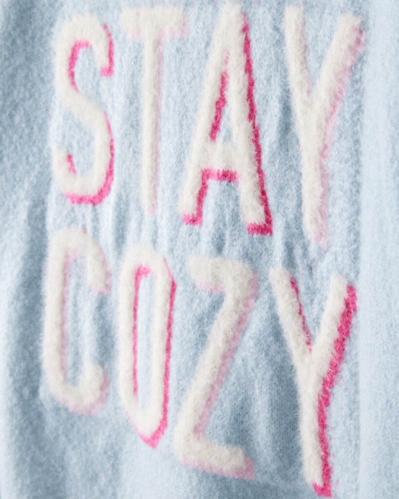 slide 2 of 3, Carters Girls Stay Cozy Sweater - Blue Blue 5, 1 ct