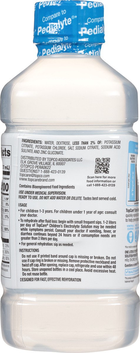 slide 3 of 9, Topcare Ped Electrolyte Unflvd, 33.8 oz