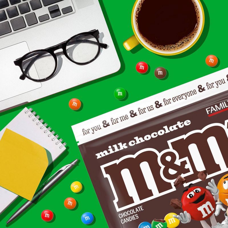 slide 5 of 9, M&M's Family Size Milk Chocolate Candy - 18oz, 18 oz