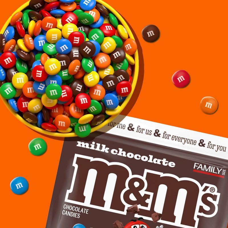slide 6 of 9, M&M's Family Size Milk Chocolate Candy - 18oz, 18 oz