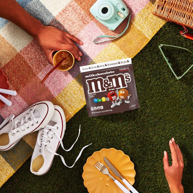 slide 7 of 9, M&M's Family Size Milk Chocolate Candy - 18oz, 18 oz