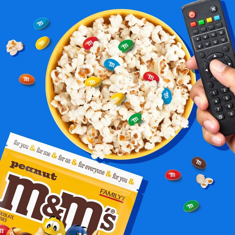 slide 7 of 9, M&M's Peanut Family Size Chocolate Candy - 18.08oz, 18.08 oz