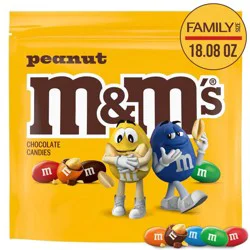 M&M's Peanut Family Size Chocolate Candy - 18.08oz