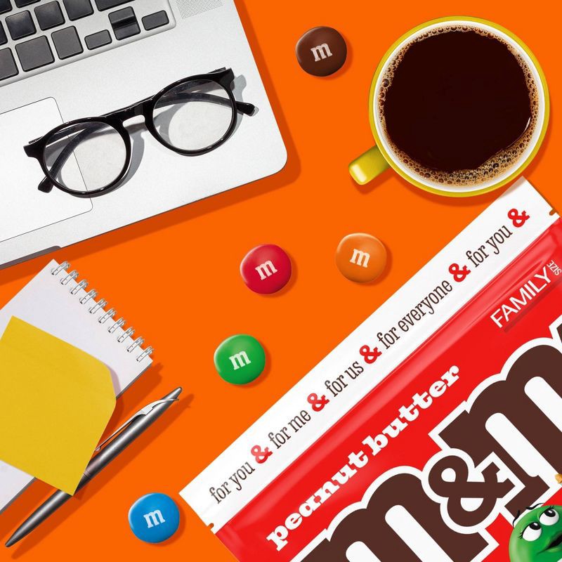 slide 6 of 10, M&M's Peanut Butter Family Size Chocolate Candy - 17.2oz, 17.2 oz