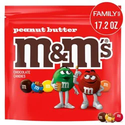 M&M's Peanut Butter Family Size Chocolate Candy - 17.2oz
