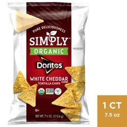 Doritos Simply Organic White Cheddar Tortilla Chips - 7.5oz