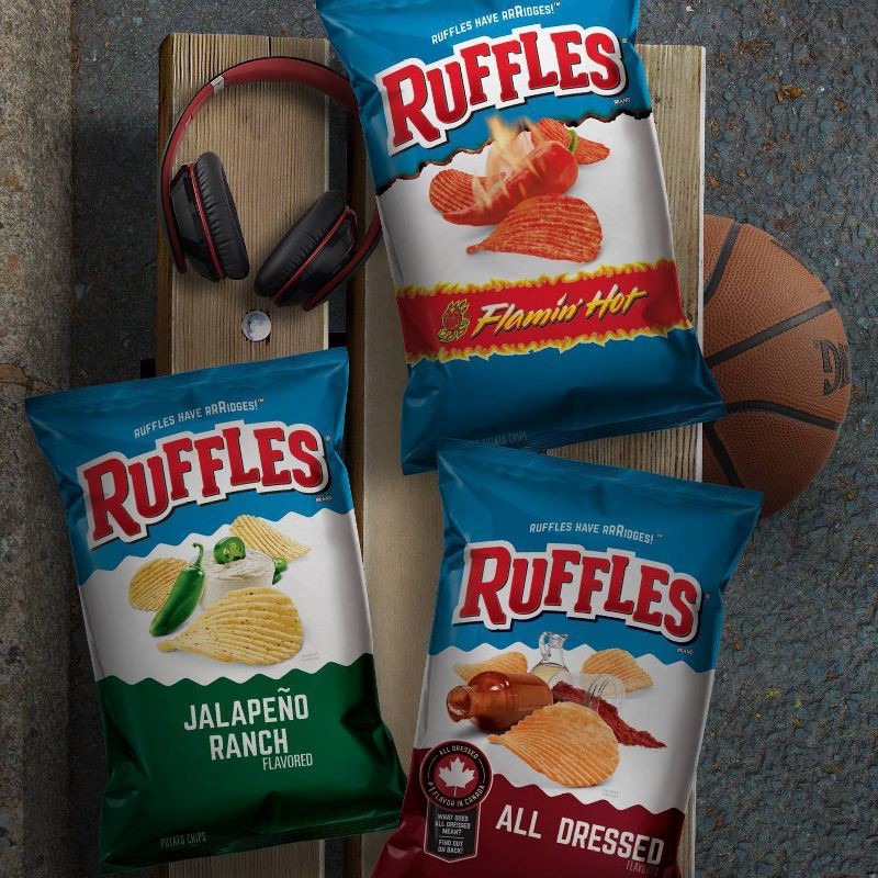 slide 3 of 3, Ruffles Flaming Hot Potato Chips - 8.5oz, 8.5 oz