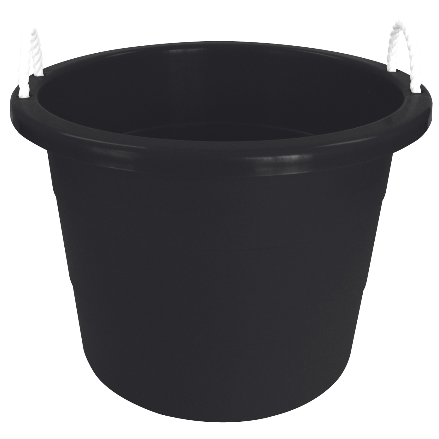 slide 1 of 1, United Solutions Rope Handle Tub Black, 19 gal