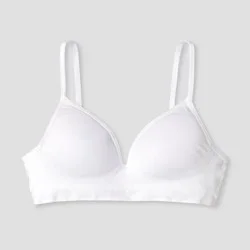Girls' Seamless Wire-Free Hybrid Bra - Cat & Jack™ White 36A