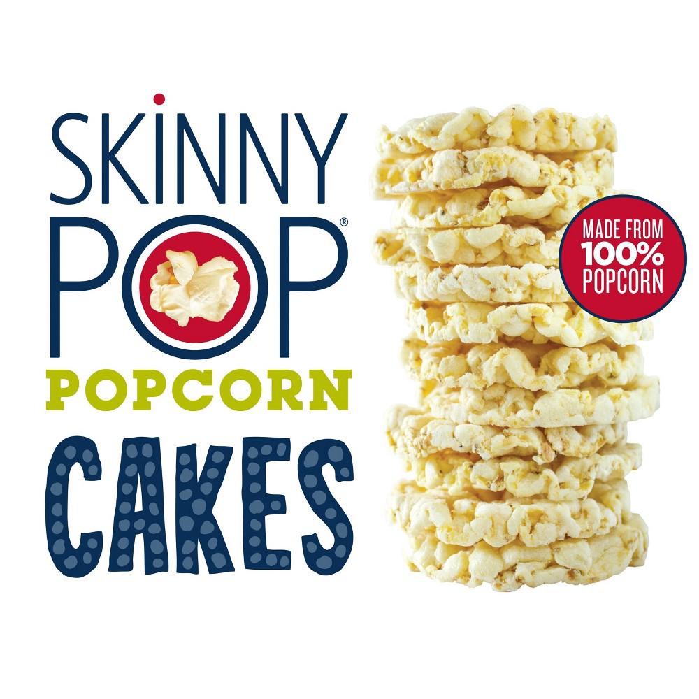 slide 2 of 3, SkinnyPop Mini Cakes Sharp Cheddar Flavor Popcorn 5 oz, 5 oz