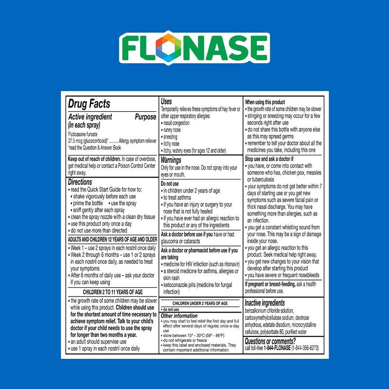 slide 14 of 14, Flonase Sensimist 24-Hour Allergy Relief Nasal Spray - Fluticasone Furoate - 0.2 fl oz, 0.2 fl oz