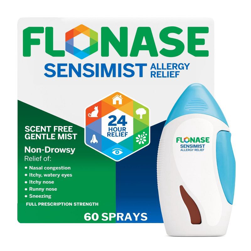 slide 1 of 14, Flonase Sensimist 24-Hour Allergy Relief Nasal Spray - Fluticasone Furoate - 0.2 fl oz, 0.2 fl oz