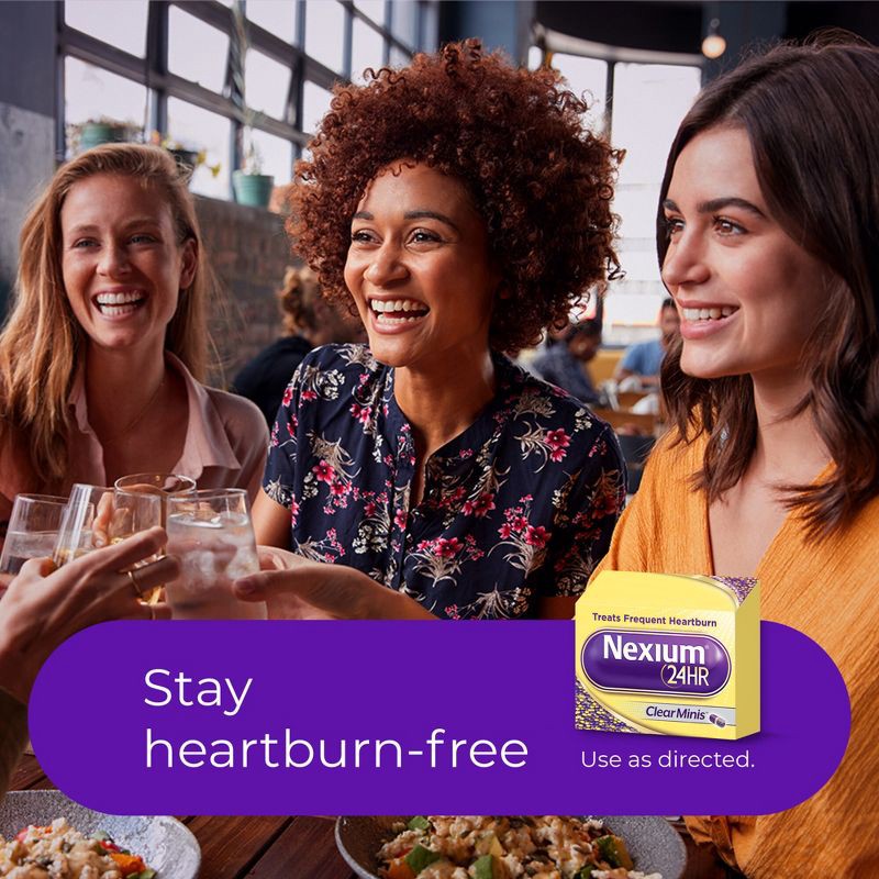 slide 8 of 9, Nexium 24HR ClearMinis Delayed Release Heartburn Relief Capsules, Esomeprazole Magnesium Acid Reducer - 42ct, 42 ct