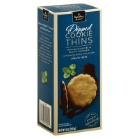 slide 1 of 4, Signature Select Cookie Thins Dipped Classic Mint, 6 oz